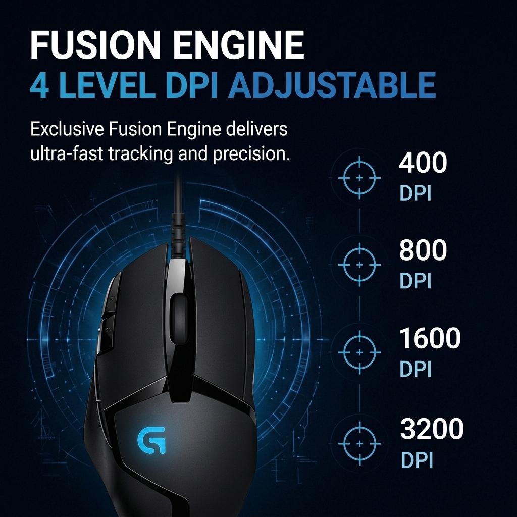 Logitech G402 Wired E‑Sports M - Esports Gaming Logo 评论和价格