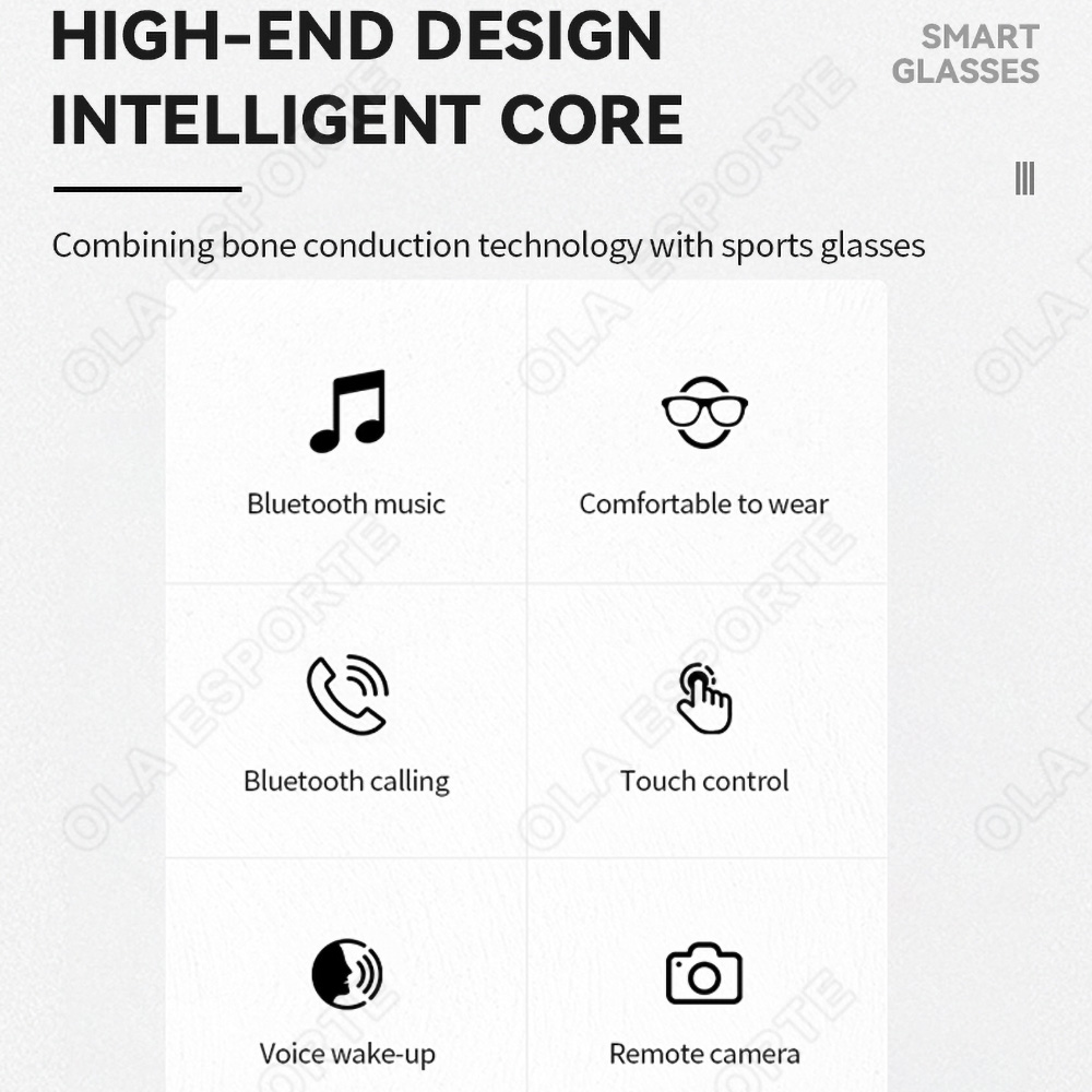 NEW Smart Glasses V5.3 Bluetoo - Esports Gaming Video 评论和价格