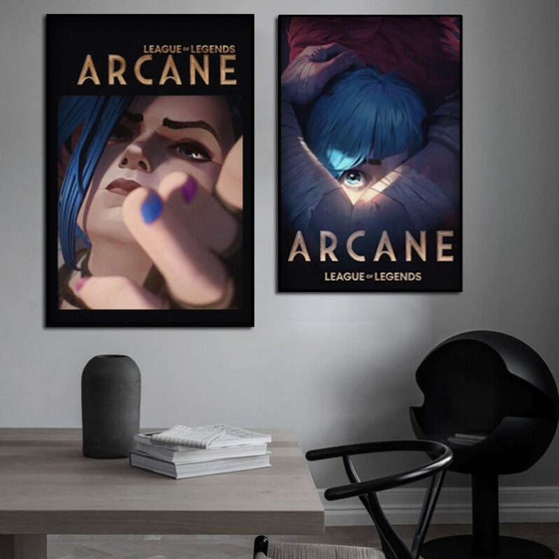 Arcane Jinx Close-Up Poster Un - Esports Gaming Room 评论和价格