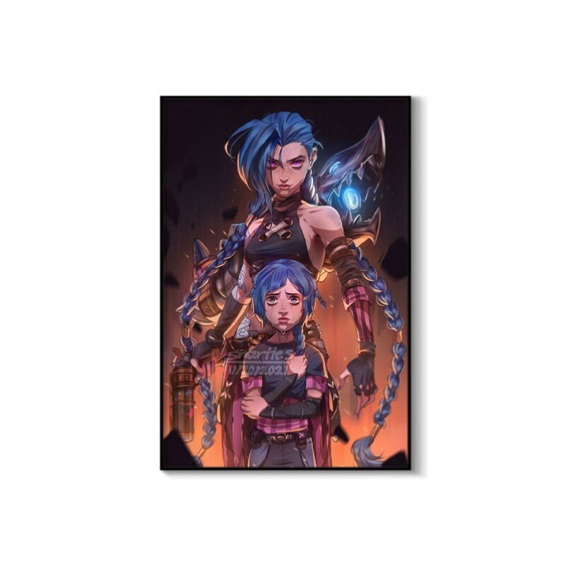 Arcane Jinx Close-Up Poster Un - Esports Gaming Room 评论和价格