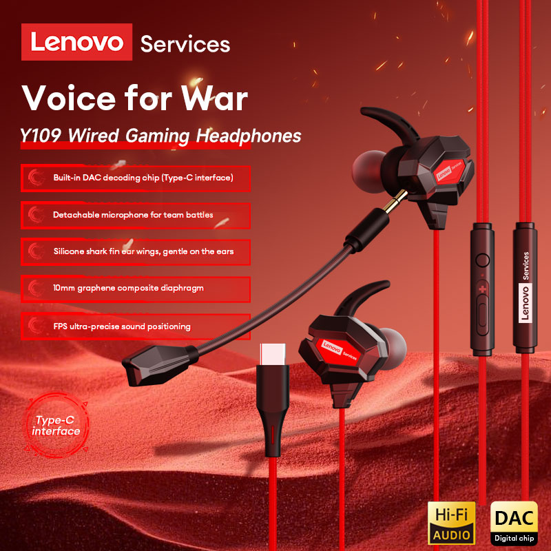 Lenovo Y109 Wired Gaming Heads - Esports Gaming Video 评论和价格