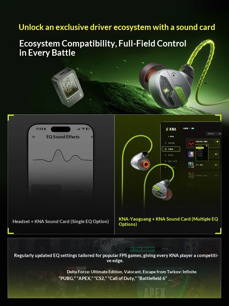KNA Yaoguang Gaming Earphones  - Esports Gaming Mobile 评论和价格